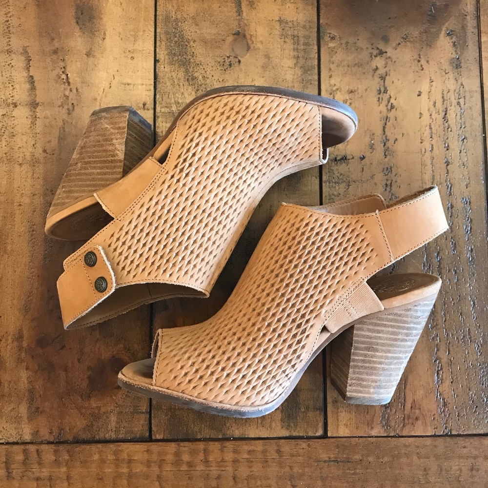 Vince Camuto Peep Toe, Block Heel Sandal